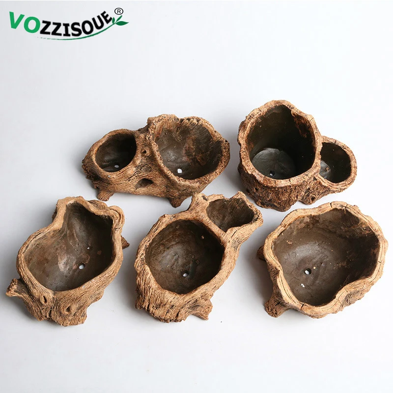 Горячая Распродажа в виде дерева из смолы корень растения семена бонсай горшок De