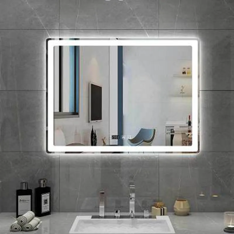 60x80cm LED vanity mirror hotel bathroom toilet with lamp anti-fog smart touch | Лампы и освещение
