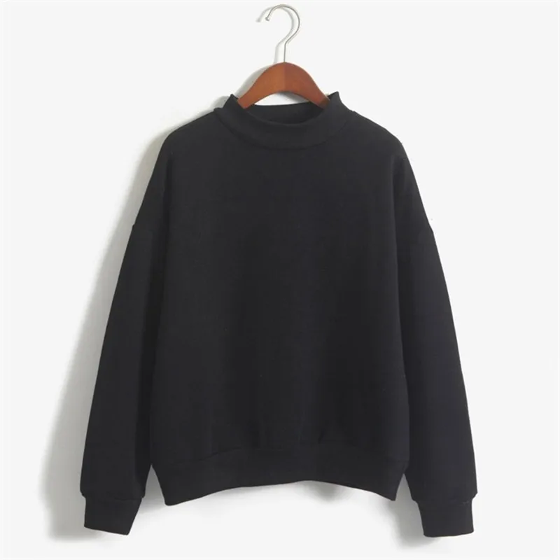 

Autumn And Winter Women's Sweater2021 Solid Color O-Neck Knitted Pullover Thick Loose Hoodie Solid Color Women's Clothing