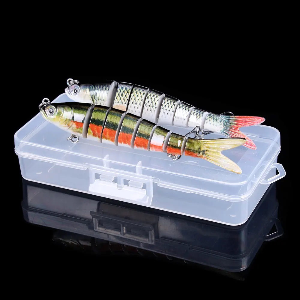 2/5 шт. 13 7 см 27 г тонущий рыболовные приманки наживки набор 8 сегментов воблер