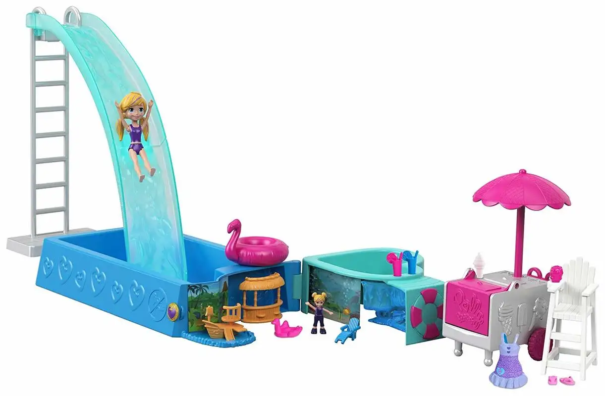 Оригинальный MATTEL Polly карманная девушка фото скрытый мир сюрприз коробка сокровищ