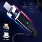 Магнитный кабель GETIHU 2 м Micro USB Type-C, быстрое зарядное устройство с магнитом, шнур для зарядки и передачи данных для iPhone 12, 11, 8, Xiaomi Mi, Huawei, Samsung