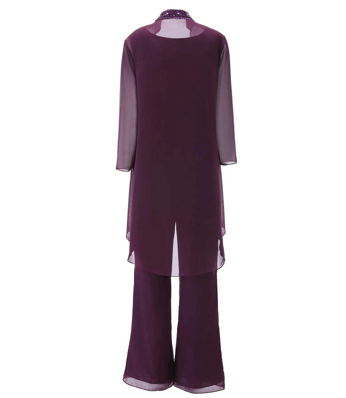 SOLOVEDRESS модное женское шифоновое платье с бисером из 3 частей для матери невесты