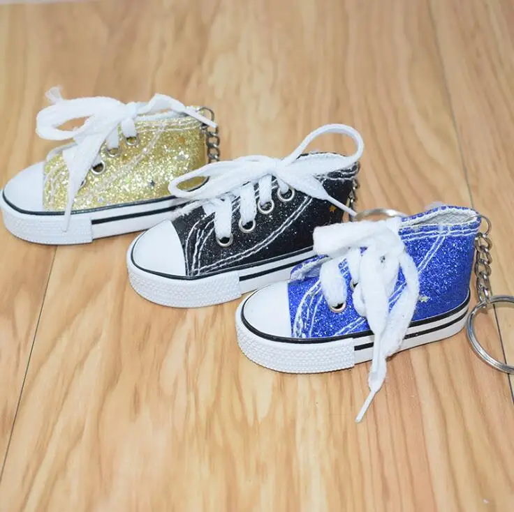 Брелок для ключей женский с блестками милая миниатюрная холщовая сувенирная