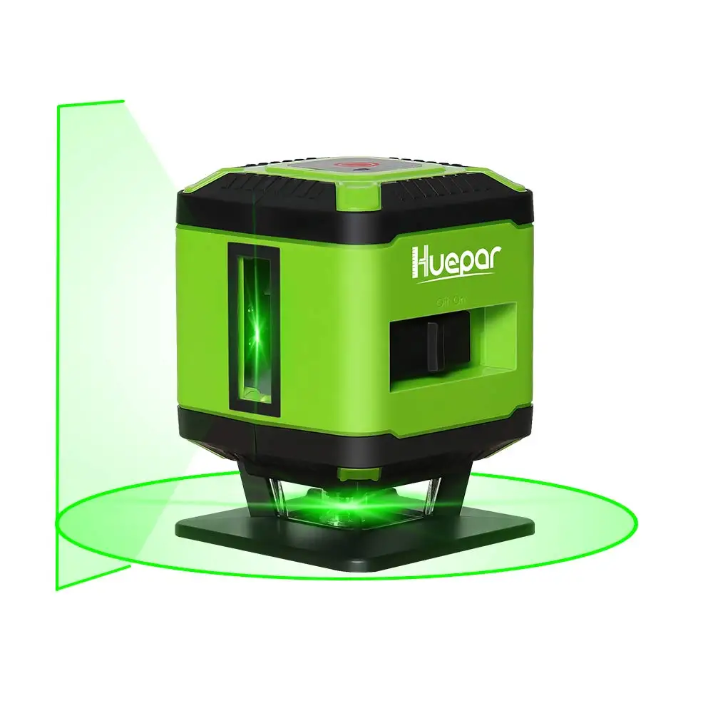 Huepar FL360G для плитки 360 градусная горизонтальная линия градусов 5 линейный зеленый