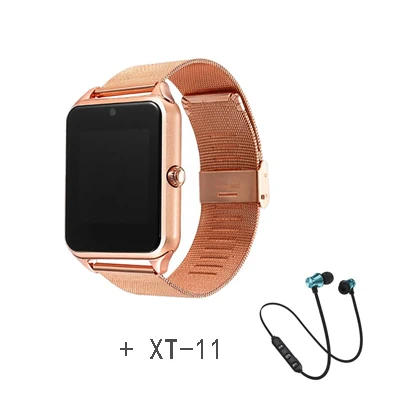 Gold and XT-11 B Умные часы Z60, Bluetooth, умные часы Z60, умные часы с sim-картой, TF камерой, умные часы, Android, умные наручные часы для мобильного телефона - Цвет: Gold and XT-11 B