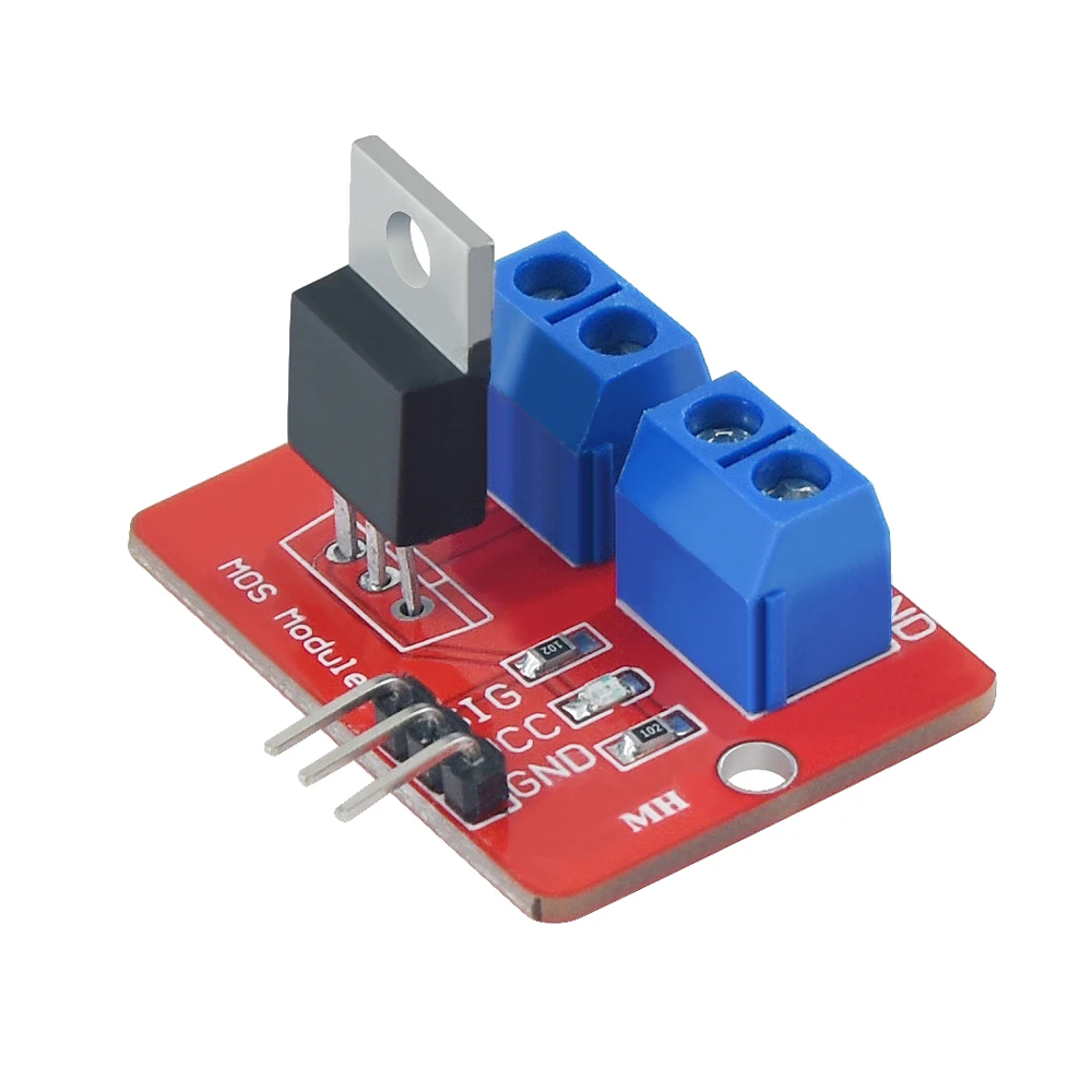 Верхняя кнопка Mosfet 0-24 В модуль IRF520 драйвер MOS для Arduino MCU ARM Raspberry pi | Электронные