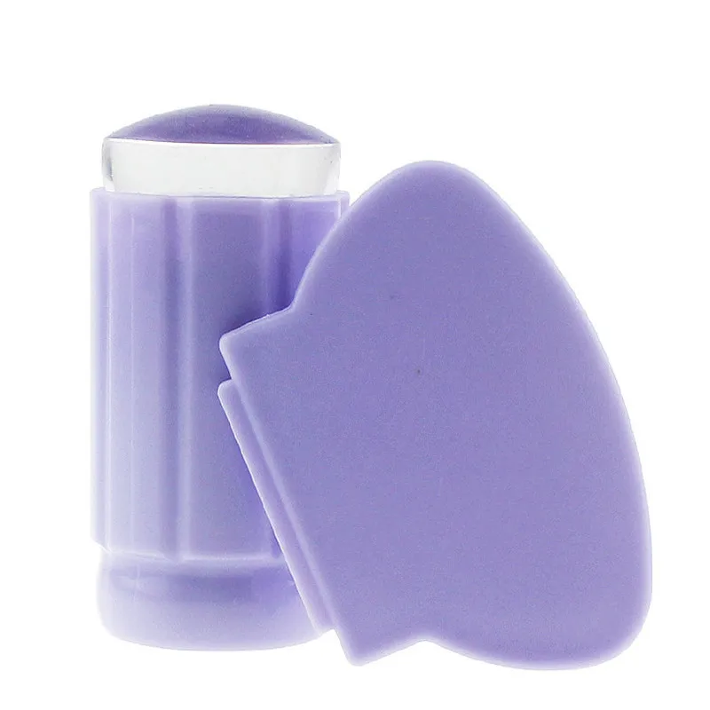 Прозрачный силиконовый штамп для ногтей набор из штемпель тиснения скребков