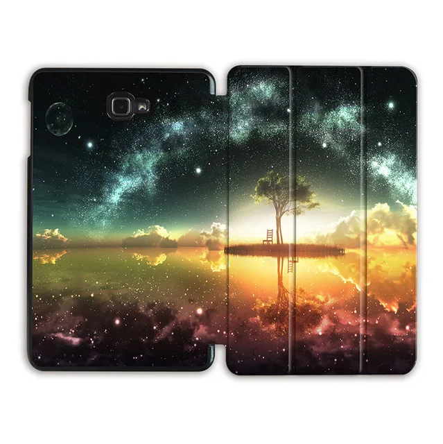 SS20 Чехол для планшета MTT для samsung Galaxy Tab A A6, 10,1 дюймов, SM-T580, T585, тонкий, трехслойный, из искусственной кожи, с откидной подставкой, умный чехол, защитный чехол - Цвет: SS20