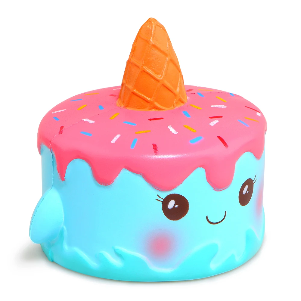 Kawaii милый кот Мороженое Мягкий ароматизированный мягкий Единорог молоко jumbo медленно поднимающийся мягкий подарок игрушки