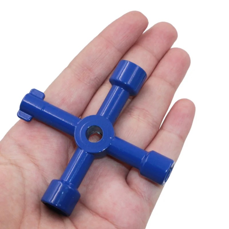 

Multifunctional Cross Triangle Key Wrench Water Meter Valve Square Hole Key Electric Cabinet Wrench Key
