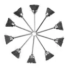 10 шт.лот 8 мм проволочная щетка с чаша-shape форме, благодаря чему создается ощущение невесомости с головой и 2,35 мм хвостовик Инструменты Аксессуары для металла для очистки пыли бурильных инструментов