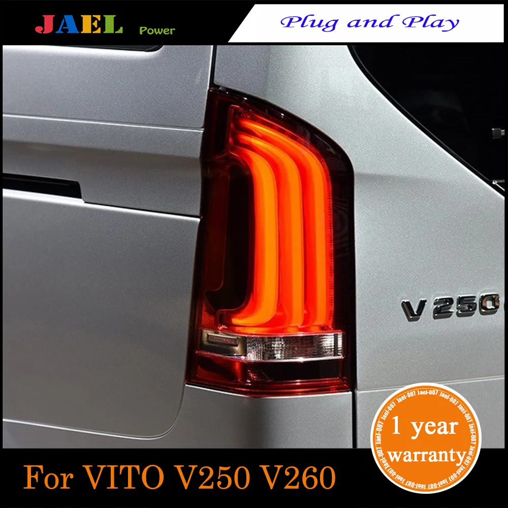 

JAEL LED Tail Rear Lamp Lights Case For Mercedes-Benz VITO V250 V260 Taillights LED Rear Lamp LED Water Flash Signal light