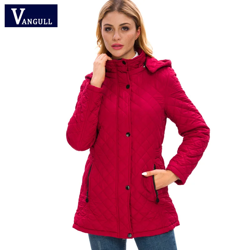 YYCZF 2021 Casual Loose Arygle Hooded Parkas Women Fashion Solid Thick Long Coats Women Elegant Cotton Jackets Female Ladies