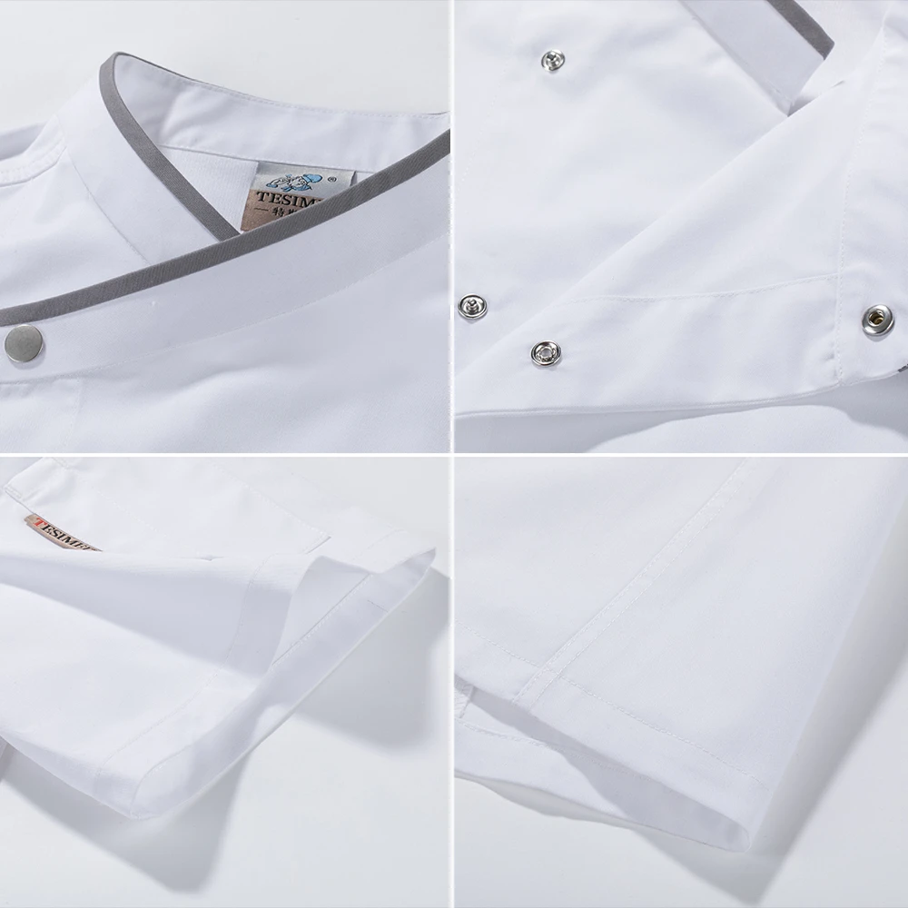 Летняя воздухопроницаемая куртка шеф повара одежда для приготовления пищи