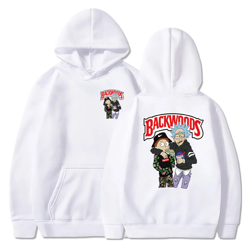 

Women's/Men's Hoodie BACKWOODS Pullover Print Hip Hop Hoodie Men's Women's Autumn/Winter Fleece Streetwear