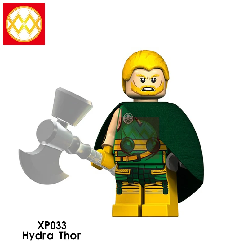 XP033thor Фильм Тор Ragnarok Odin Loki Hela Валькирия битва лошадь Frigga Hemidall Джейн Фостер Халк Sif строительные блоки кирпичная игрушка малыш - Цвет: XP033thor