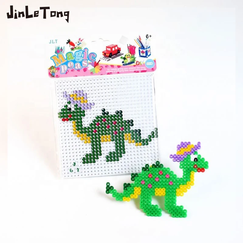 Набор плавких бусин JINLETONG Hama бусины игрушка шарик 3D пазл мультяшный рисунок