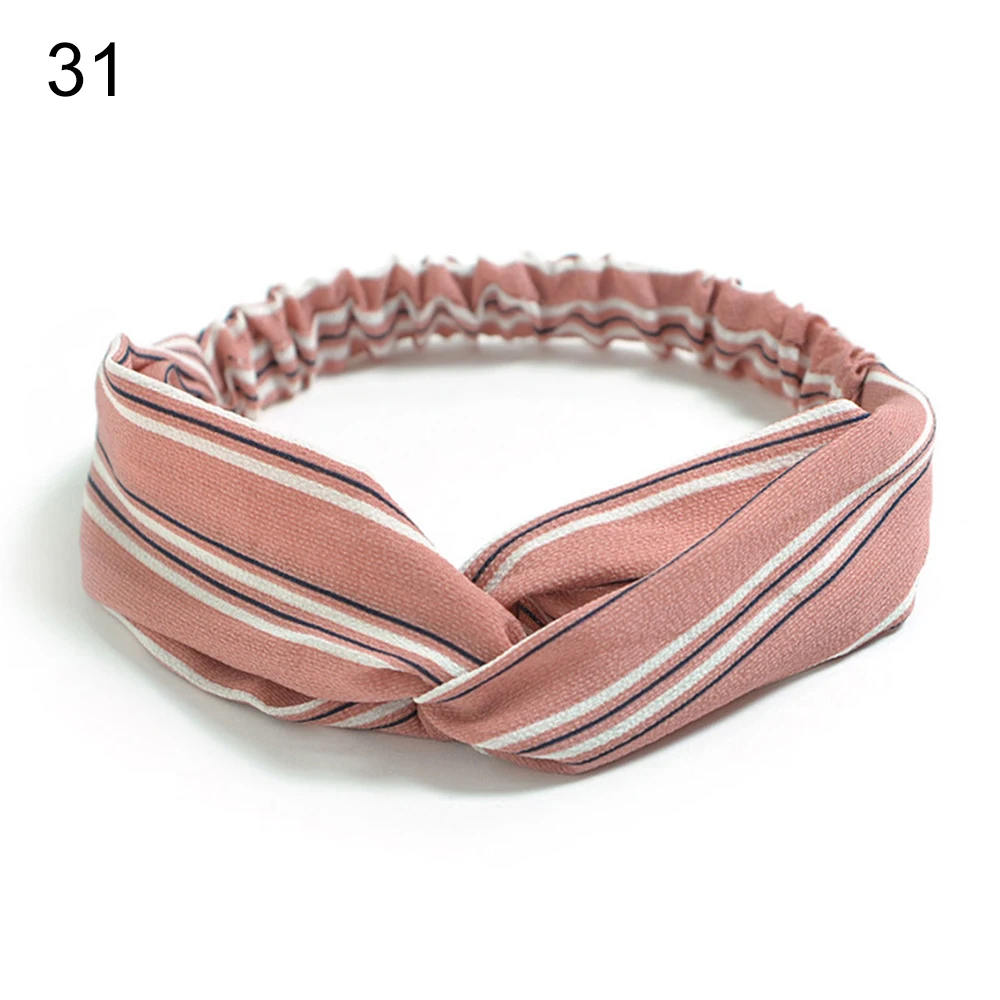 Повязка для волос с принтом женская винтажная богемная Бандана перехлёстом