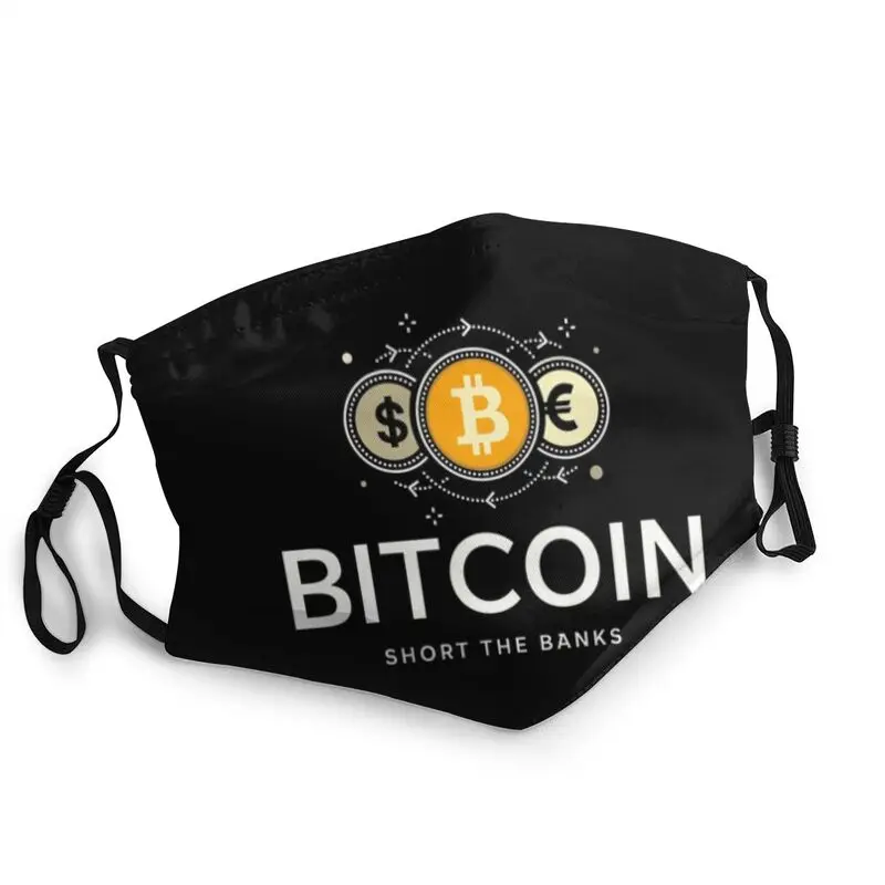 

Short The Banks Reusable Unisex Adult Face Mask Bitcoin Anti Haze Dust Protection Cover Respirator Mouth Muffle