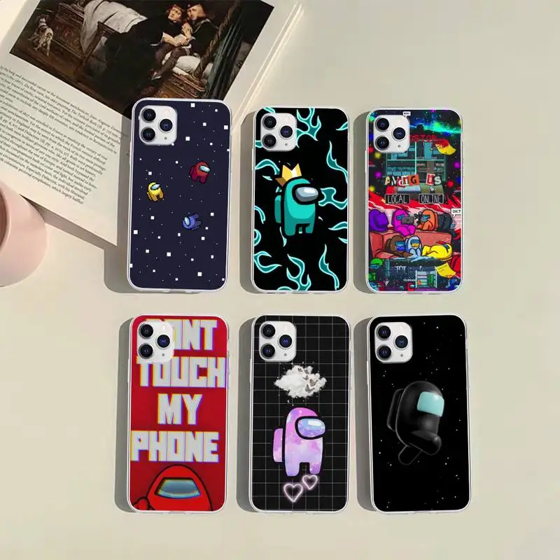

Us Game Among Phone Case For iphone 13 12 11 x xs xr 7 8 6 se 5 promax mini 2020 soft Cover Fundas TM