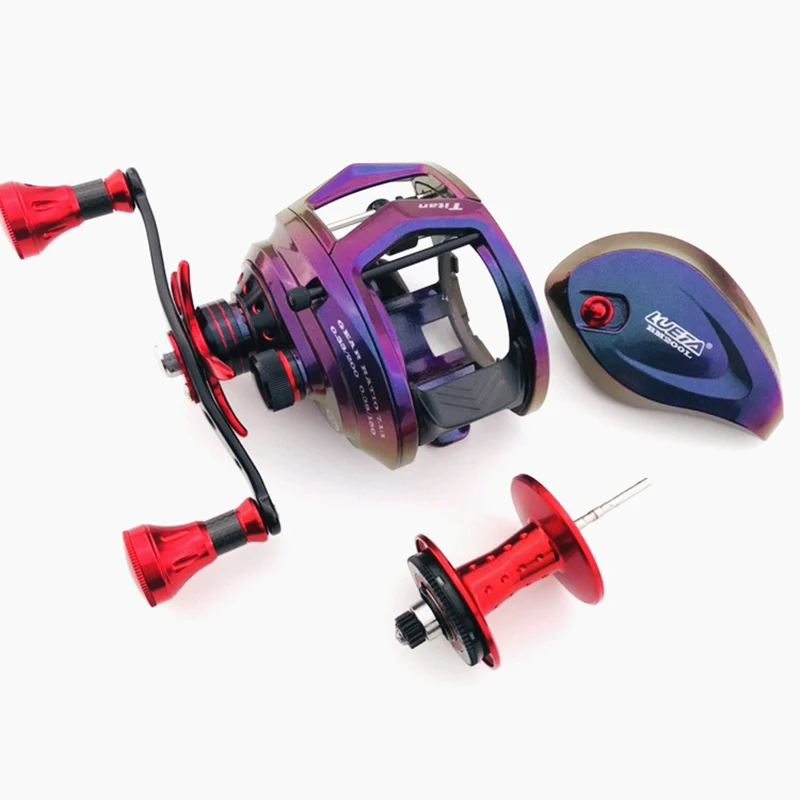 

Offshore Fishing baitcasting Reel Max Drag 17kg 7.1:1 Metal Slow Pitch Jigging Reel Trolling Wheel Saltwater Fishing Tackle