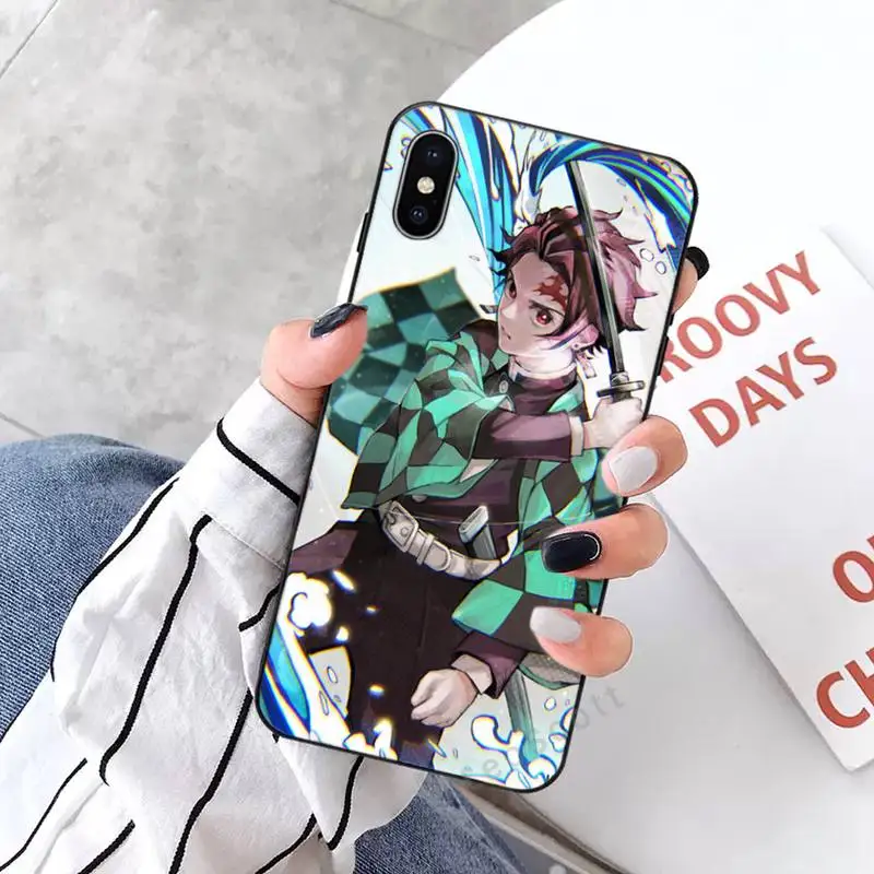 

Kimetsu No Yaiba Demon Slayer Phone Cases for iPhone 11 12 mini pro XS MAX 8 7 6 6S Plus X 5S SE 2020 XR