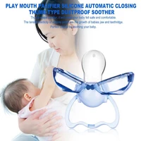 multicolor 0 6 months thumb baby pacifier nipple accessories automatic closed silicone mouth pacifier baby feeding