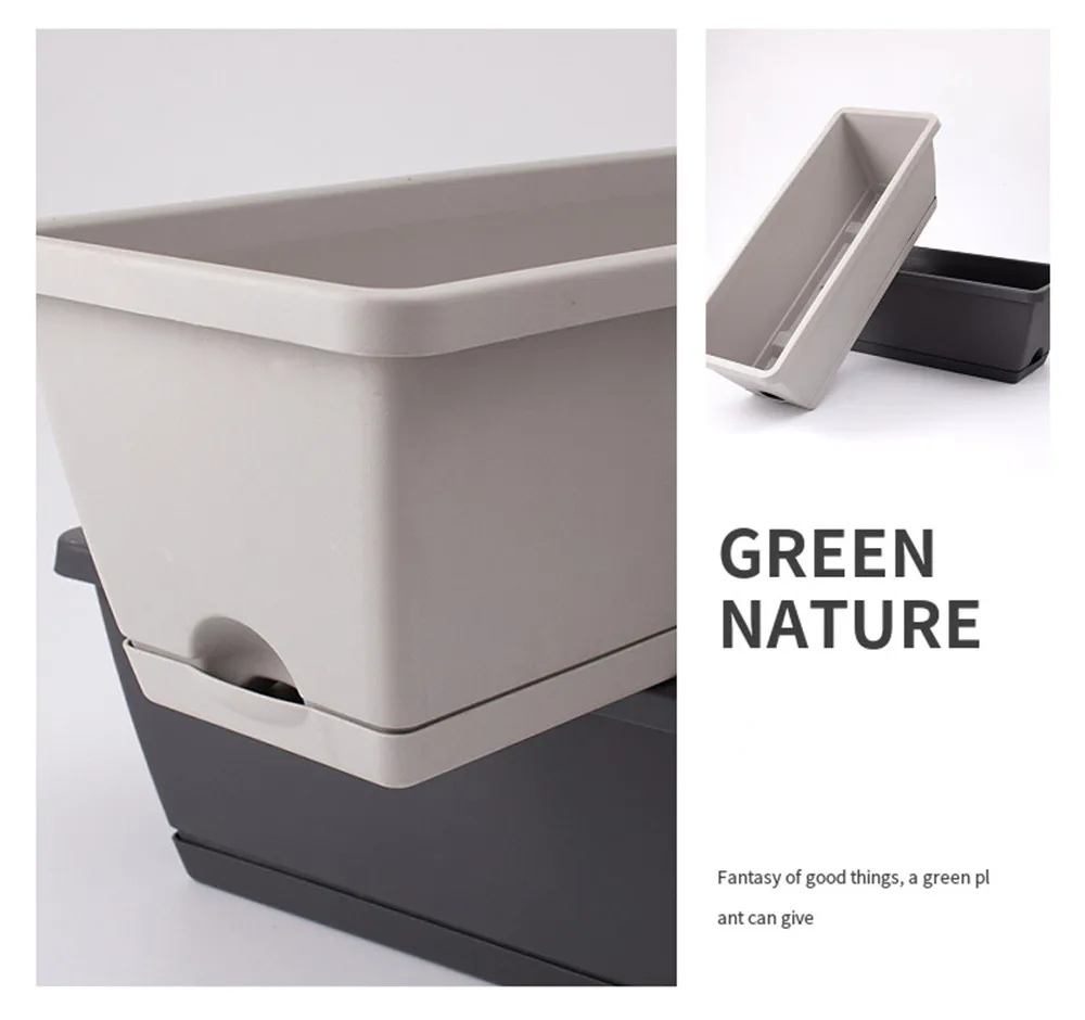 Новый горшок для растений ленивый пластиковый цветочный выращивания овощей на