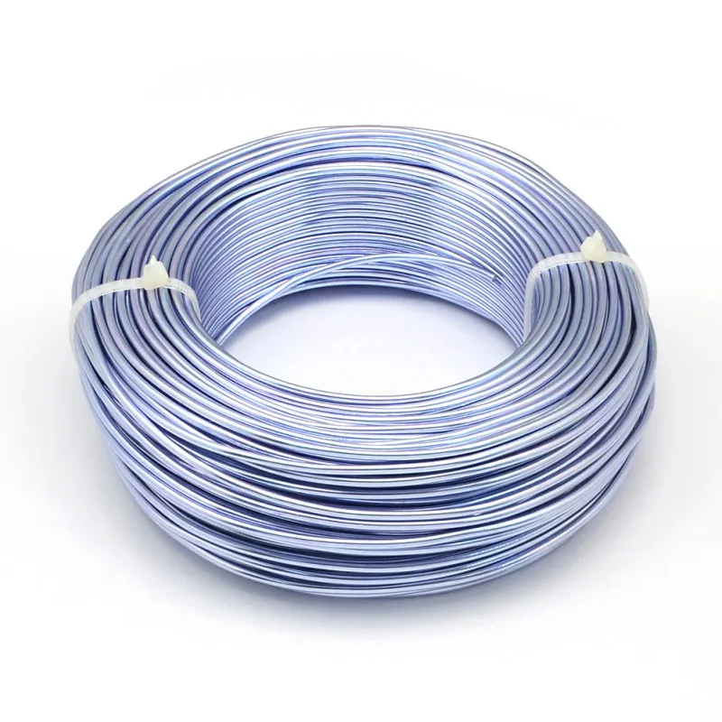 Lilac 500g 0,6/1,2/1,5/2,0/3,0 мм алюминиевая проволока DIY компоненты ювелирных изделий Аксессуары Поиск делая ожерелья Браслеты Ремесла поставок - Цвет: Lilac