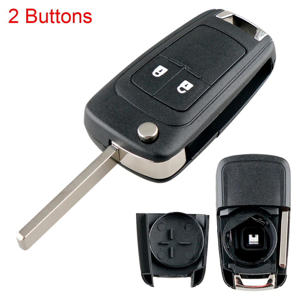 

Чехол для автомобильного ключа с двумя кнопками, сменный складной пульт дистанционного управления для Opel Vauxhall Astra Insignia Vectra Corsa Zafira