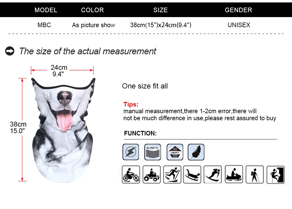 Котом призрак мрачный шеи теплые гетры с защитой от ветра мотоцикл Балаклава