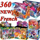 360 шт. французская версия, коробка для карт Pokemon TCG: солнце и луна, эволюции, усилитель, блестящая карта, игра для покемонов, игрушка для детей, подарок на день рождения
