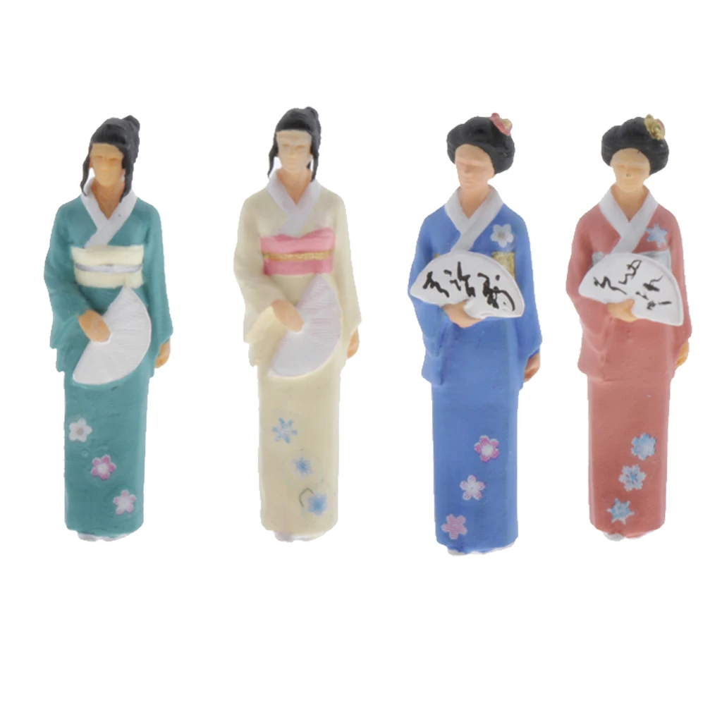 

1/64 Japanese Women Characters Figure People for Matchbox Toy Group DIY Decor