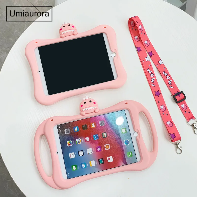 Детский чехол для iPad Air4 10 9 7 2018 2017 2 8th 7th Gen Air милый мультяшный Mini 1 3 4 5 силиконовый с