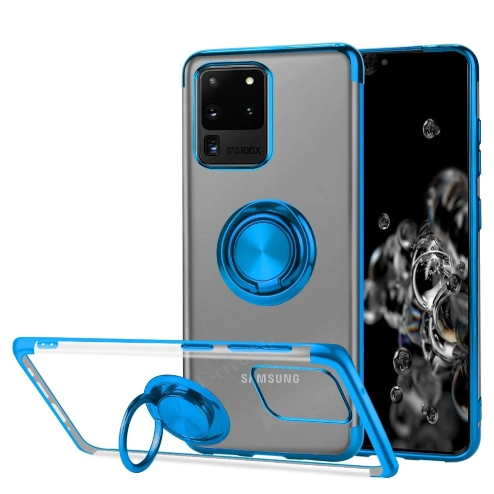 Чехол для Samsung Galaxy S20 Ultra S10 S9 S8 Note 20 10 9 8 Plus S10e A71 A51 A21 A31 A11 кольцо магнитное