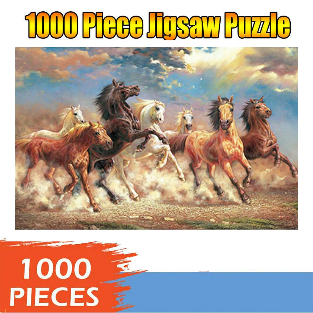 Пазлы для взрослых 1000 штук большая игра-головоломка интересные игрушки