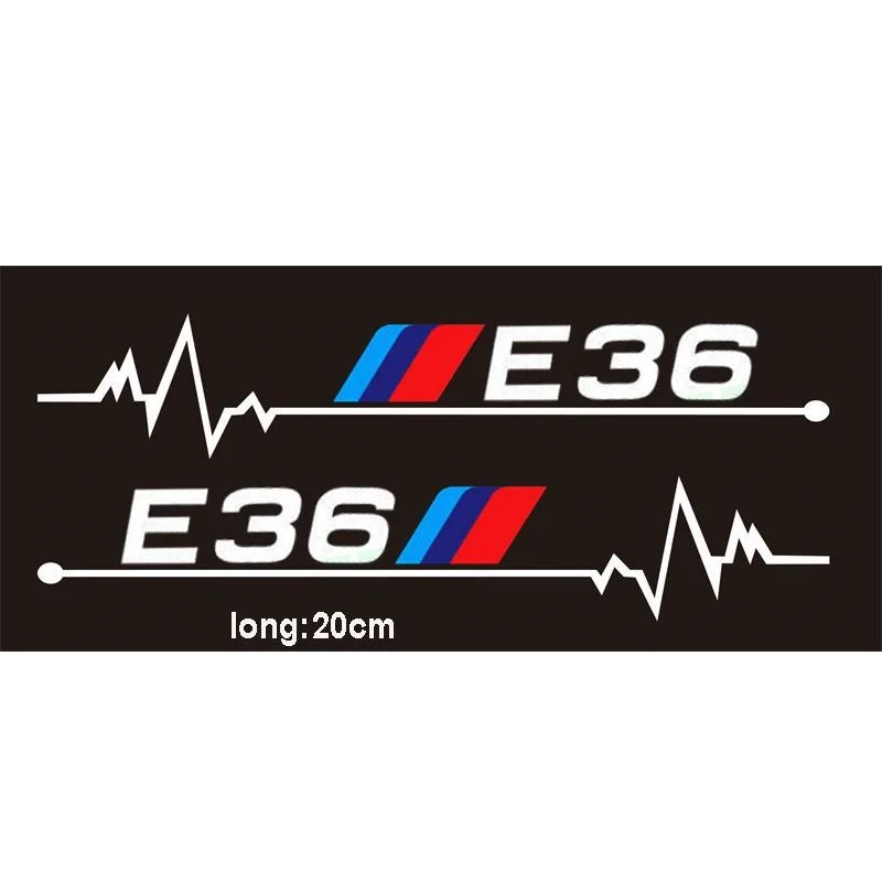 2 шт. автомобильные боковые стекла спортивные наклейки для BMW E36 E37 E38 E39 E46 E60 E61 E62 E87
