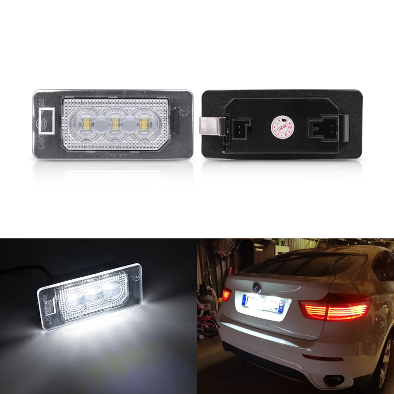 

For BMW E82 E88 F22 F23 F45 E46 E90 E91 E92 E93 F30 F31 F34 F32 F36 F33 E39 E60 E61 SMD White Error Free Led License Plate Light