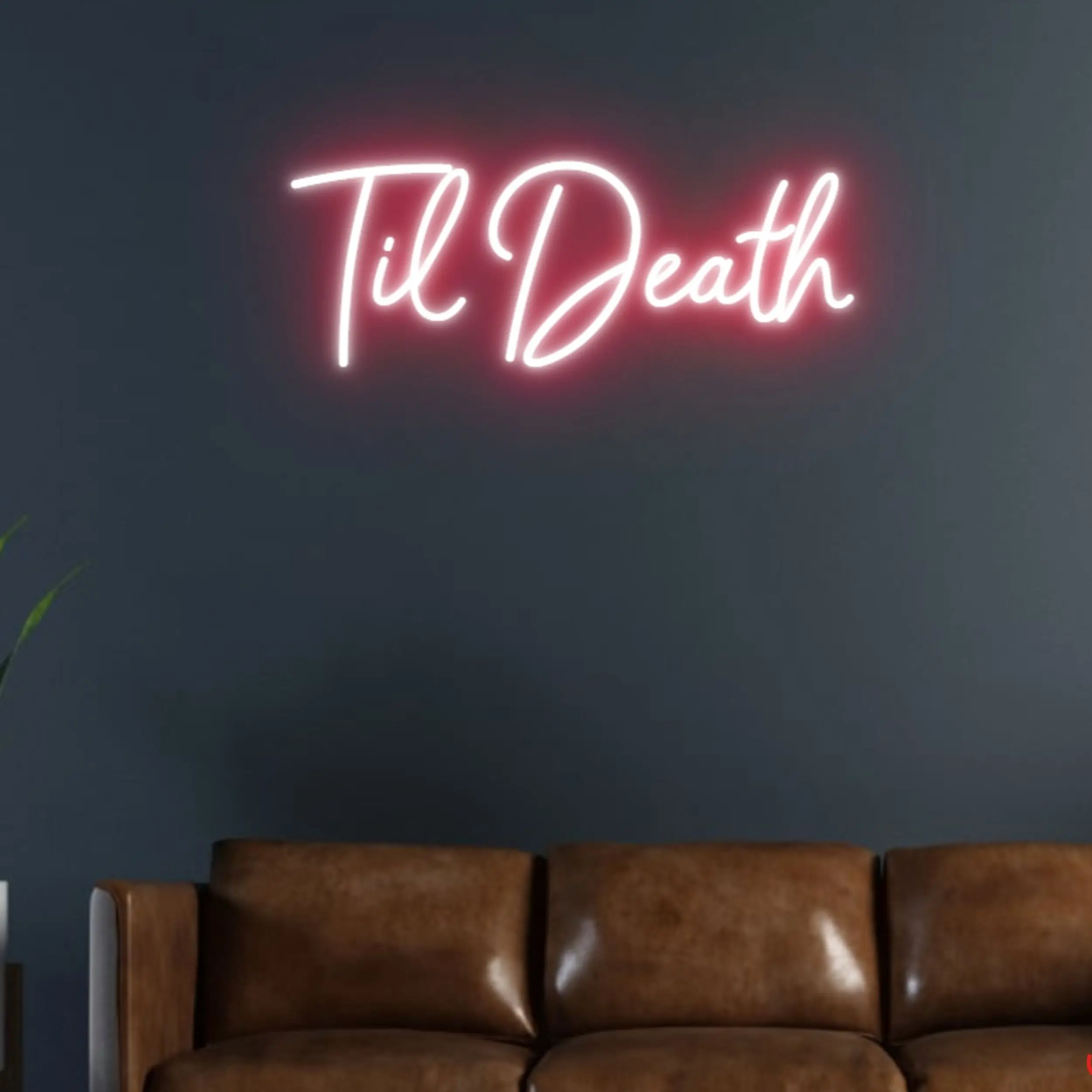 Til Death Wedding Neon Sign Handmade Custom LED Neon Sign Wedding Light Sign Neon LED Sign Neon Lights Custom Neon Light Sign