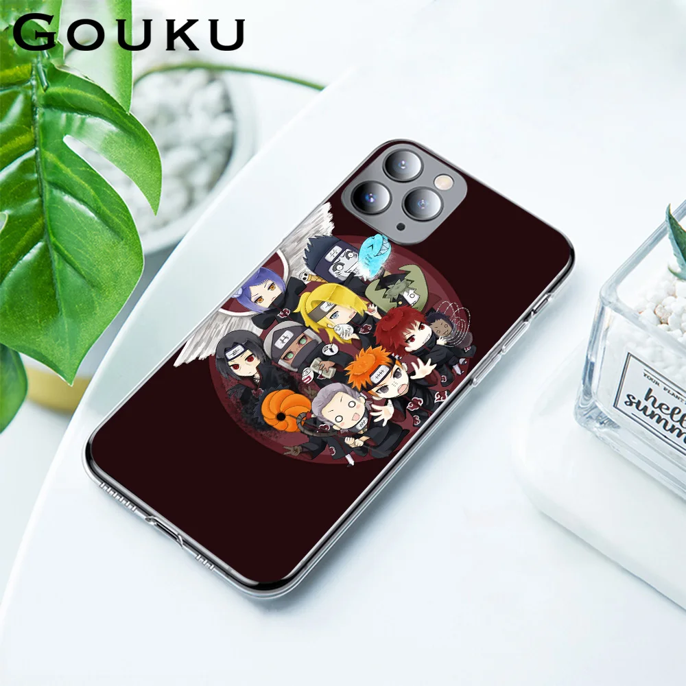 Чехол для телефона из силикона GOUKU для Наруто подходит для iPhone X XS Pro XR Max 8 7 6 6S Plus 5 5S SE аксессуары противоударный.