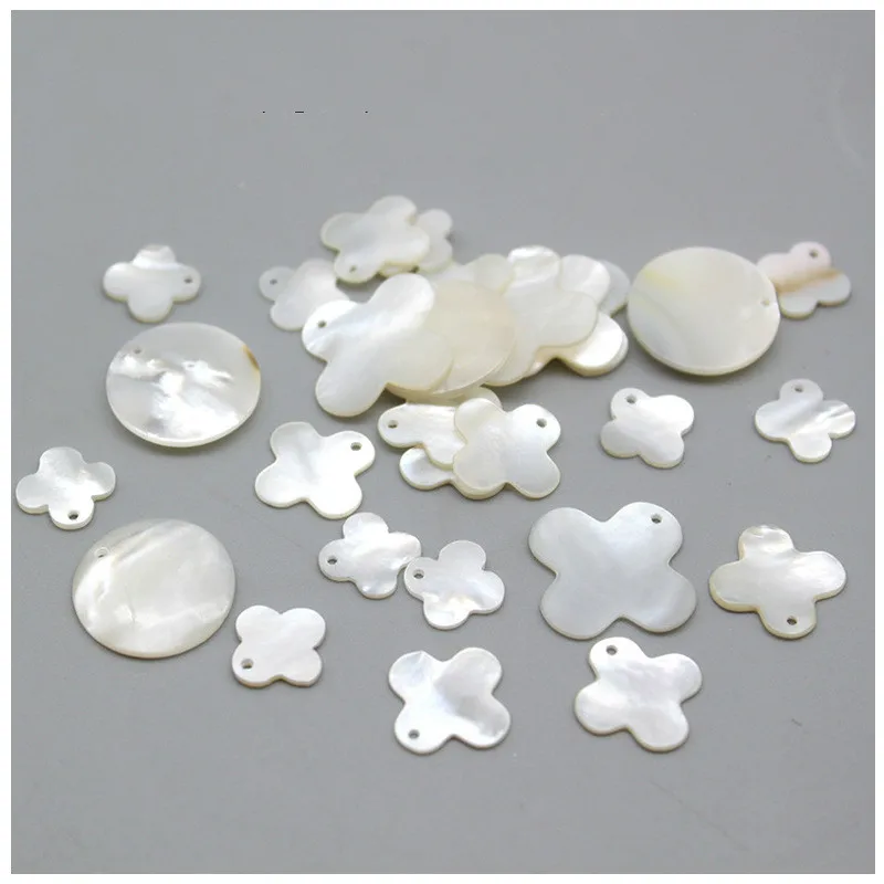 Натуральный белый кулон в форме бабочки перламутровый крест 5 шт./пакет сделай