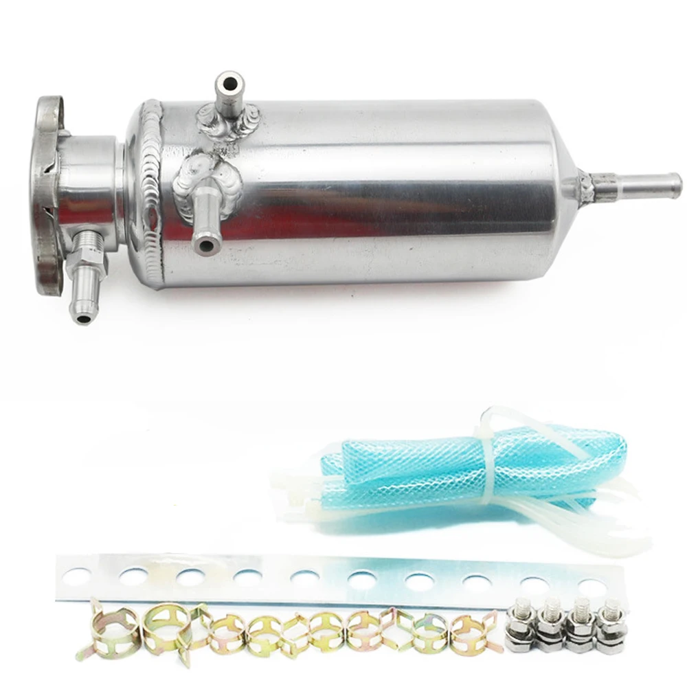 

Racing Universal Radiator Alloy Coolant Swirl Pot Breather Air Separator Tank Engine Coolant Catch Can