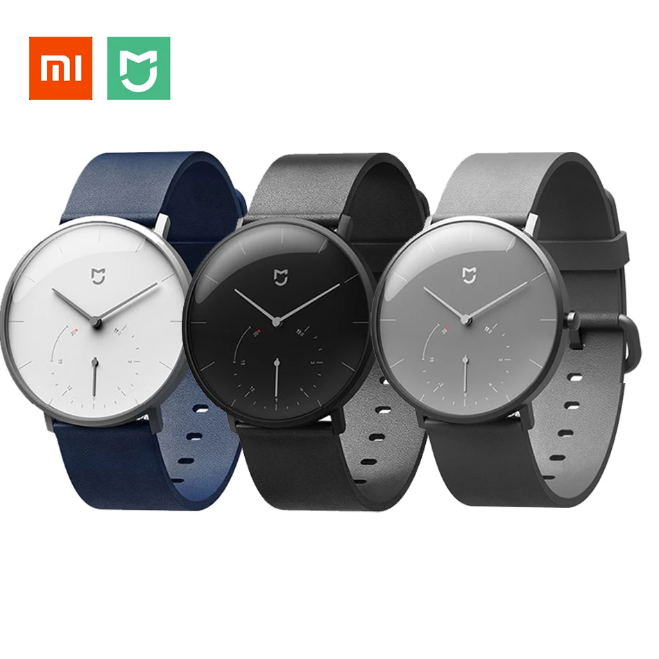 Оригинальные кварцевые часы Xiaomi Mijia водонепроницаемые с двойным циферблатом и