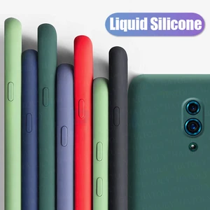 for oppo reno case reno2 z 2z 3 pro back cover luxury liquid silicone tpu solid color protective phone bumper case for oppo reno free global shipping