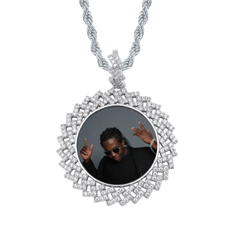 Lucky Sonny New Fashion Custom Photo Memory Medal Pendant Necklace Personalized Frame Men Women Hip Hop Jewelry | Украшения и