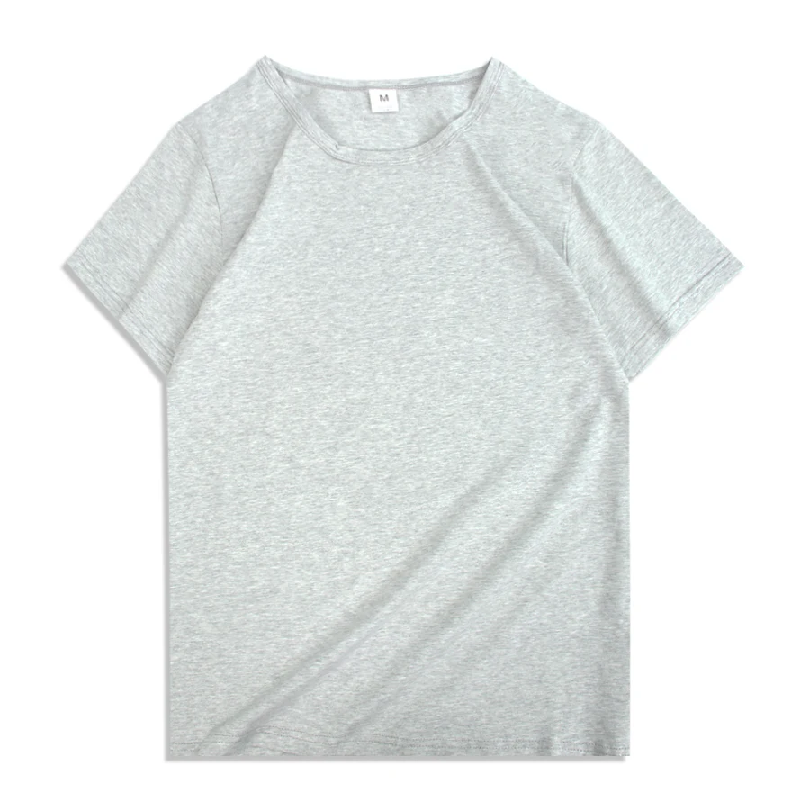 

2021 summer new men solid t-shirt 95% cotton 5%Spandex Compact-Siro Spinning O-neck Tops High Quality Slim clothes