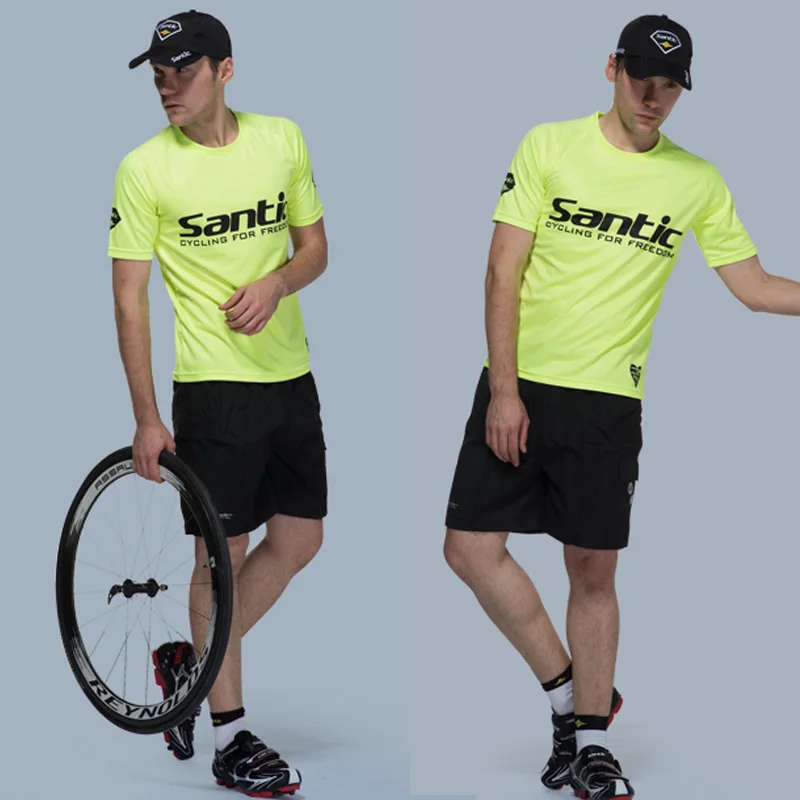 Шорты Santic мужские для велоспорта велосипедные мешковатые гелевые 3D шорты с