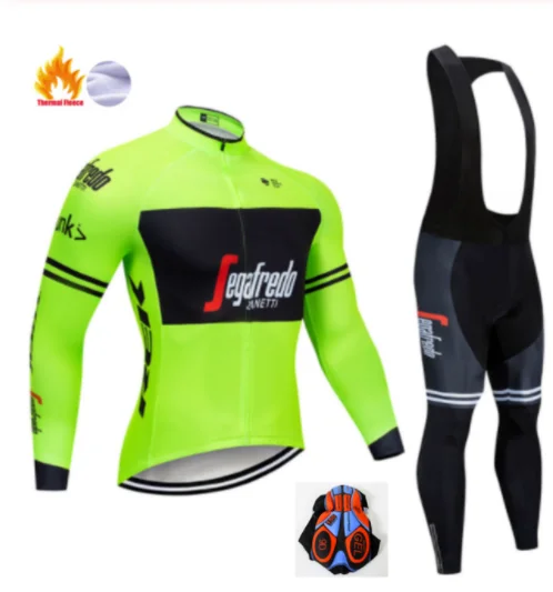Winter Cycling Suit Треккинг SEGAFREDO зимний теплый флисовый комплект Джерси для велоспорта термальная одежда для велоспорта Mtb Одежда для верховой езды Ropa Ciclismo - Цвет: Winter Cycling Suit