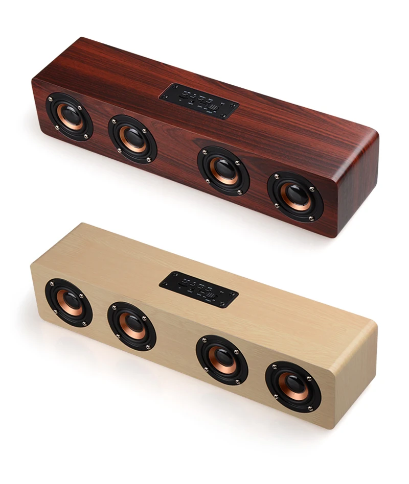 

Four speakers high-power home theater speakers, portable Bluetooth wireless speakers, wooden sound bar subwoofer, auxiliary USB